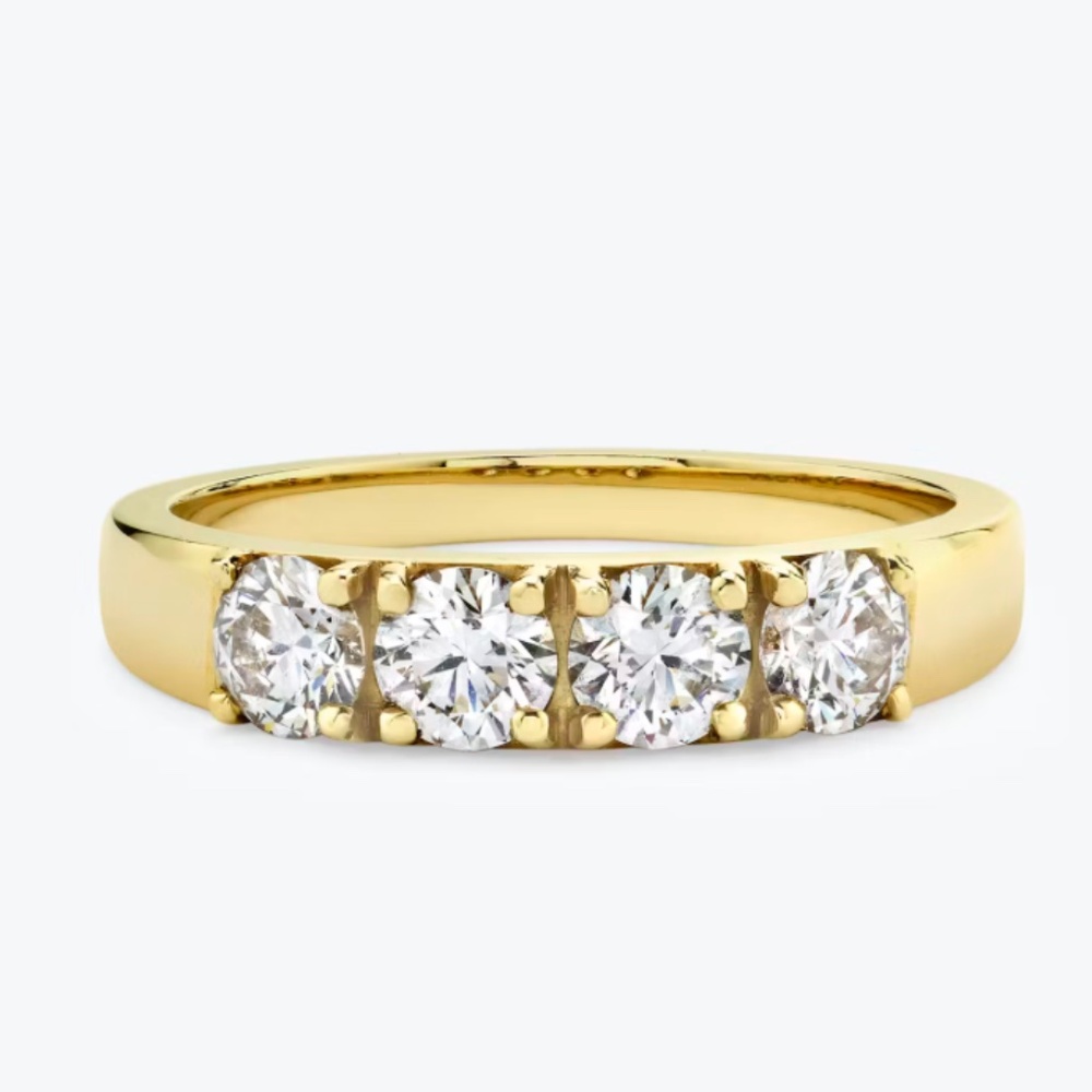 Tetrad Diamond Ring Ring in 14K Yellow Gold - Size 7